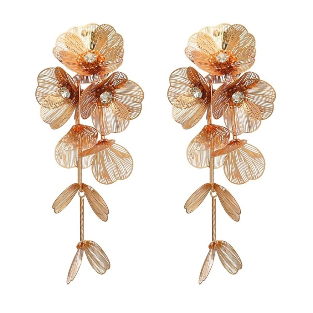 New Famous Kate Middleton Floral Statement Earrings